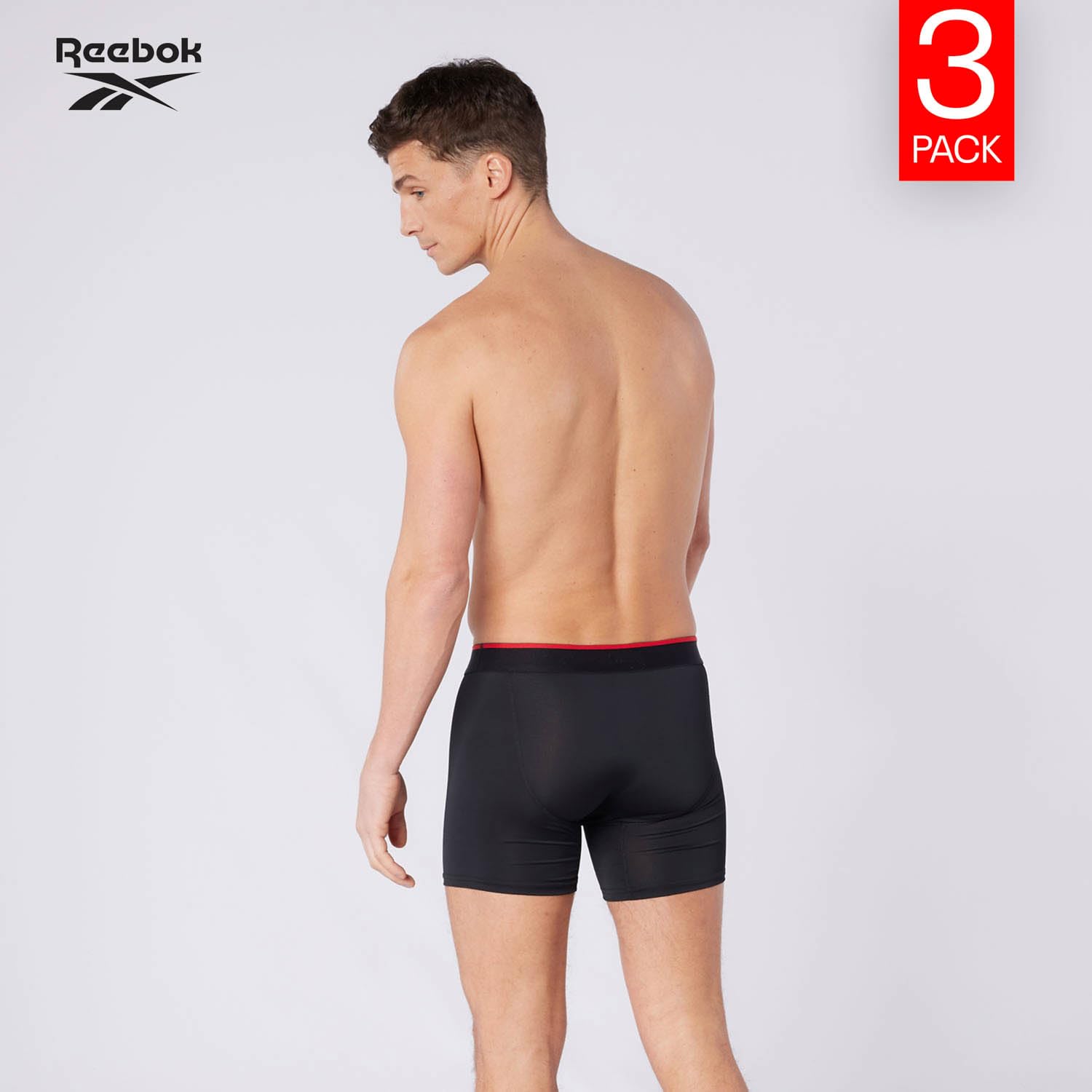 Reebok Glynn Boxers for Men | Pack of 3 Sports Trunks, Breathable & Stretchable Men's Underwear | Multipack Boxer Shorts