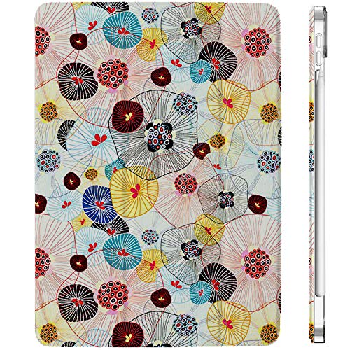 DuraSafe Cases iPad PRO 11 Inch 2nd 3rd [ PRO 11 2 3 Gen 2020 2021 ] MHQR3LL/A MHQT3LL/A MHQW3LL/A MHQX3LL/A MHQU3LL/A MHQV3LL/A MY232LL/A MXDC2LL/A MXDE2LL/A Slim Printed PC Cover - Yarn Flowers
