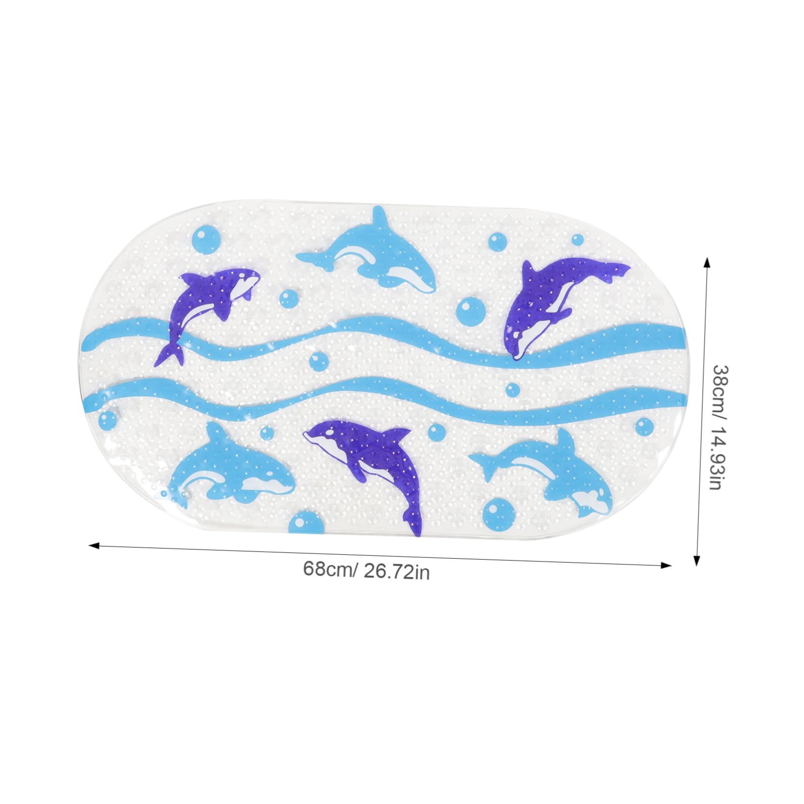 SOLUSTRE Tappetino per Vasca da Bagno Antiscivolo Tappetino da Bagno in Pvc con Design Motivo Cartoon Sicuro e Durevole
