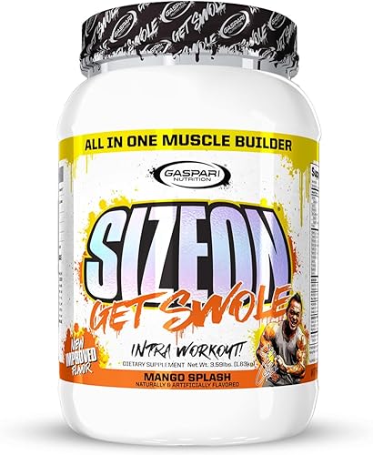 Miniatura 10 de Gaspari Nutrition SizeOn, la mejor fórmula híbrida de aminoácidos y creatina, aumento del volumen muscular y recuperación muscular (3.59 libras,