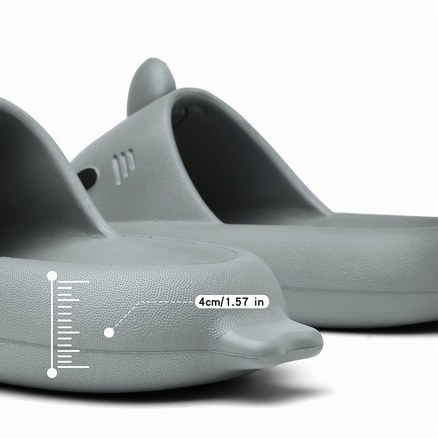 Ciabatte Squalo Estive Donna Uomo Pantofole da Bagno Comode Ciabatta da Doccia Antiscivolo Sandali da Spiaggia e Piscina a Punta Aperta Shark Slides Slippers