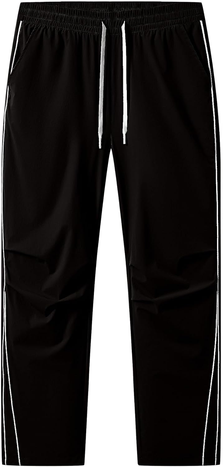 JMIERR Men's Baggy Parachute Pants Loose Casual Wide Leg Y2K Lightweight Quick Dry Deep Pockets Gym Urban Pants - Image 5