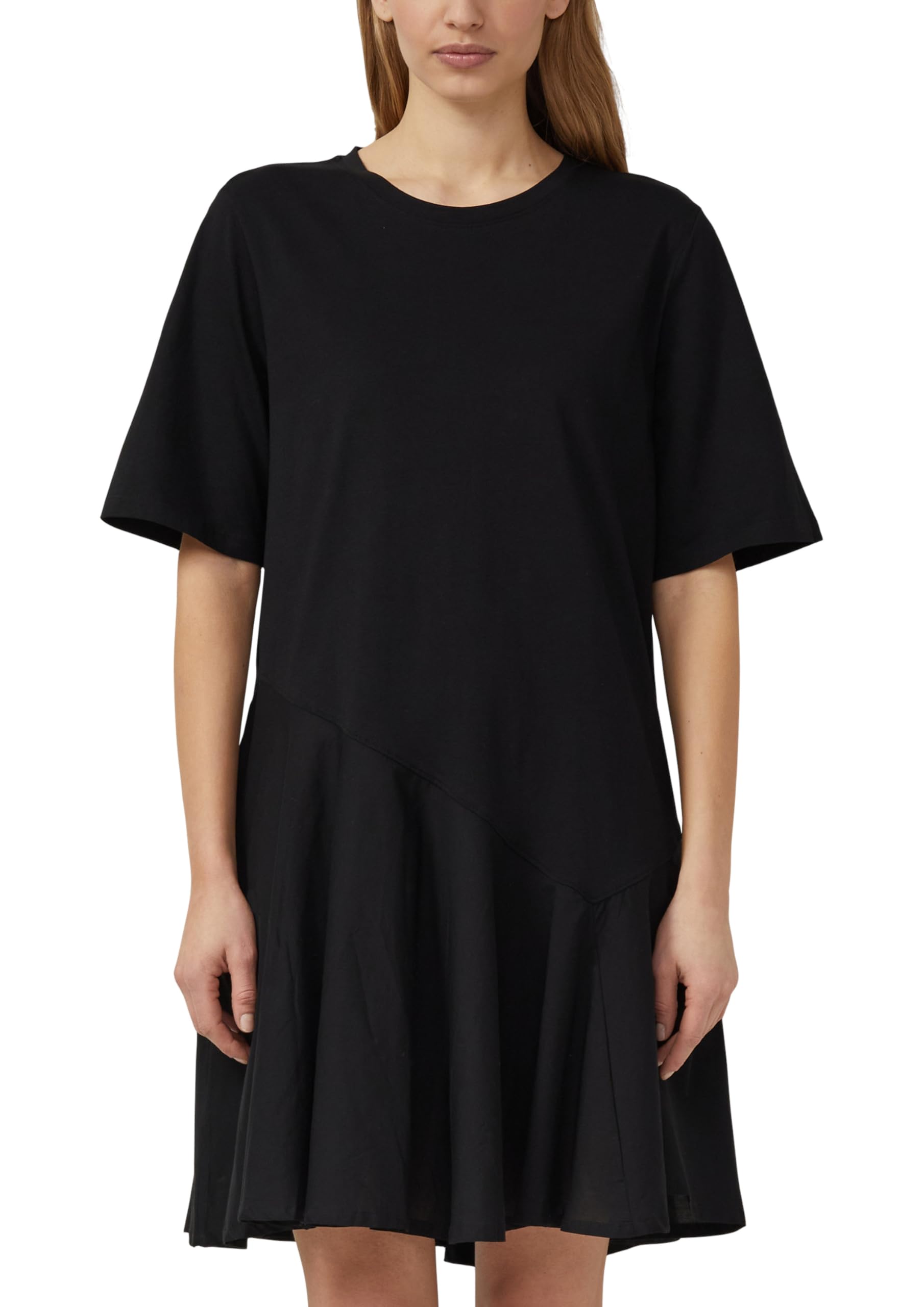 s.Oliver Fabricmix-Kleid mit asymmetrischer Naht