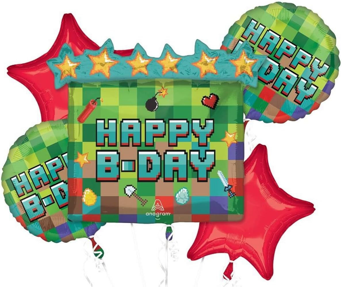 Bouquet Tnt Pixel Party Balloon Bouquet Tnt Pixel Party Balloon