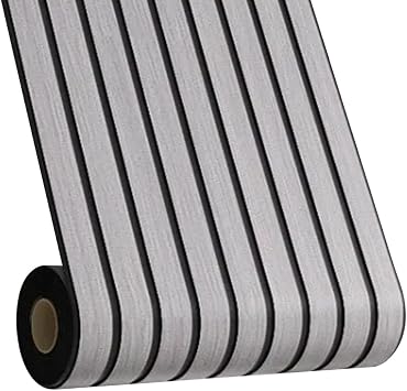 ECYC Ltd Faux Wood Slat Wall Panel Peel and Stick, 15.74" x 118.11" Foam Wood Grating Stripe Wallpaper Waterproof Removable PVC 3D Wooden Grain Self Adhesive Wall Covering Stickers for Interior Walls