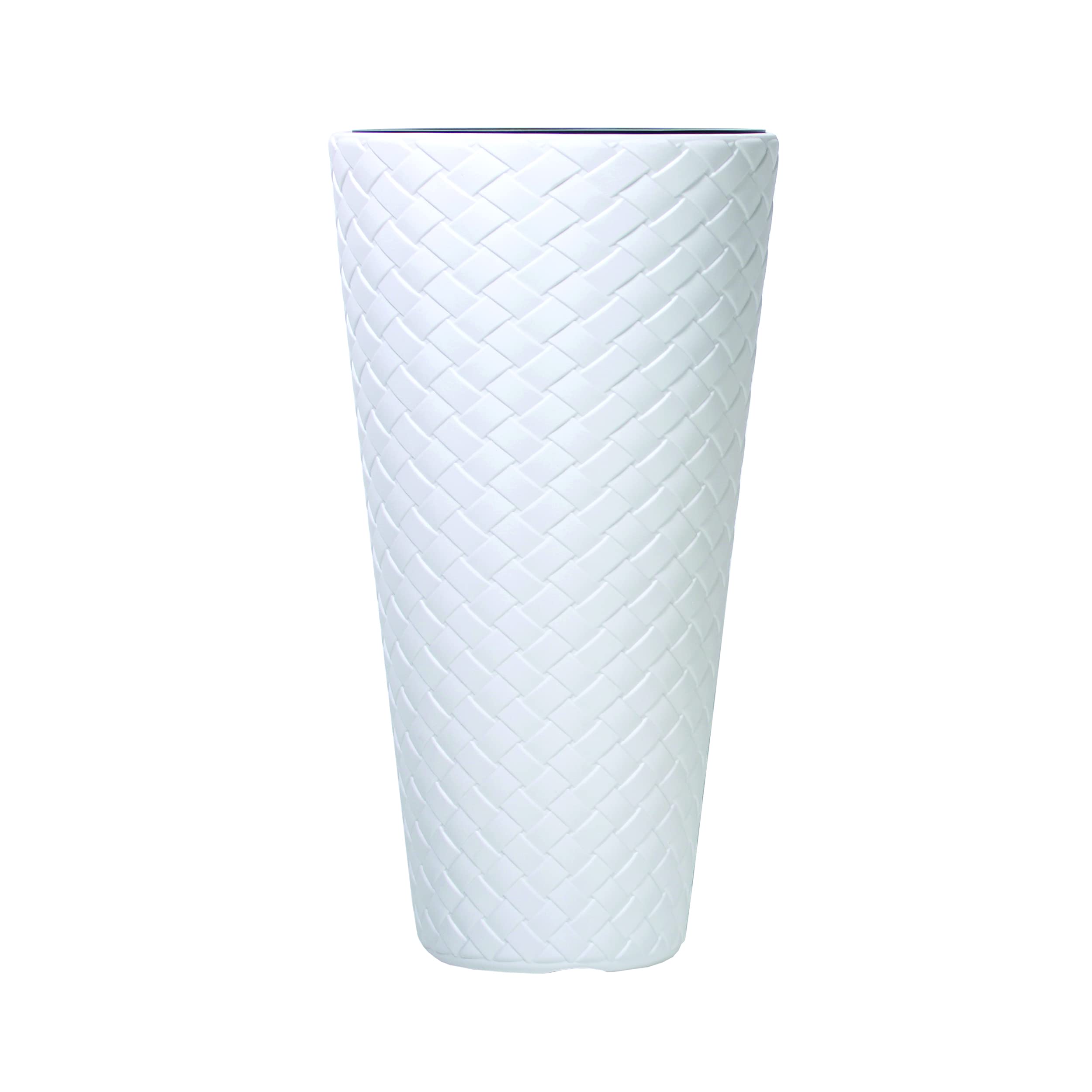 Urbn-Living WhiteSet Of 1Matuba Slim Flower Planter50X30X30Cm from B&Q