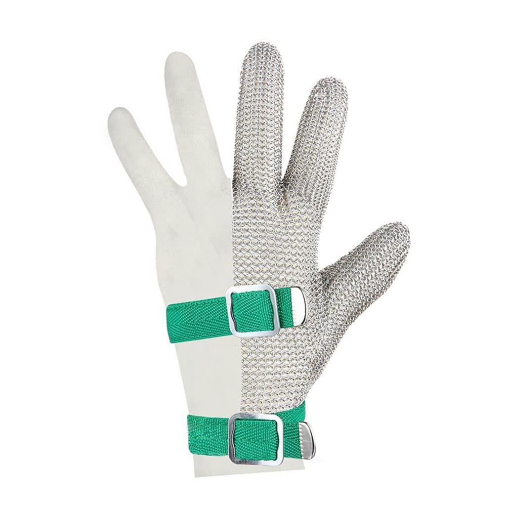 Guantes cómodos Antideslizantes Resistentes a Tres Dedos, Guantes de Trabajo de tamaño Ajustable, comunes for Manos a la Izquierda y Derecha (Size : 2pcs/M)