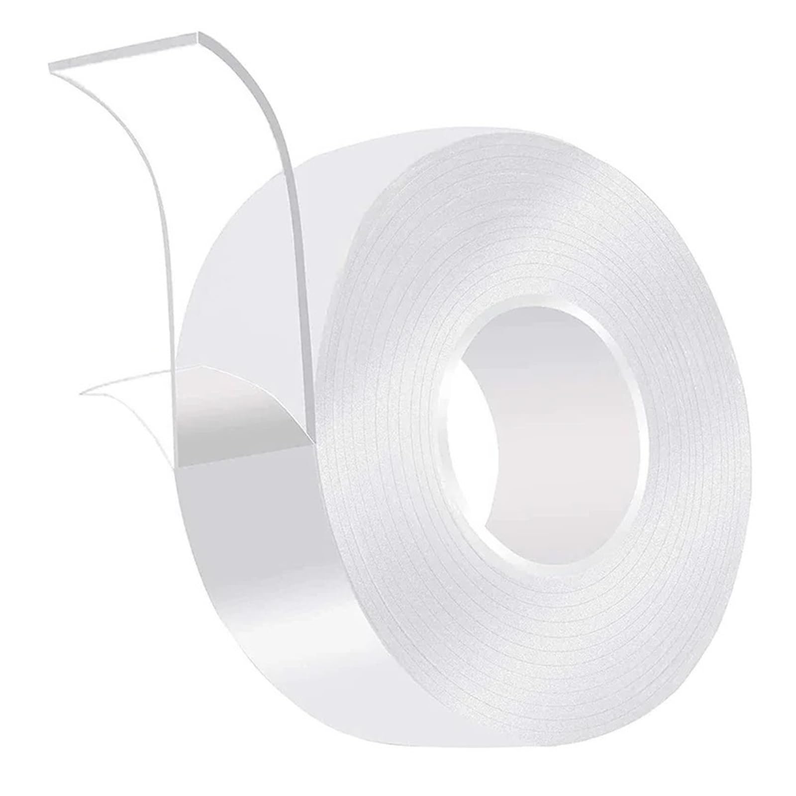 Nastro adesivo biadesivo trasparente, Nastro biadesivo trasparente riutilizzabile da 1/10 m, lavabile, for bagno, cucina, casa, gekkotape(3cmx3 Meters)