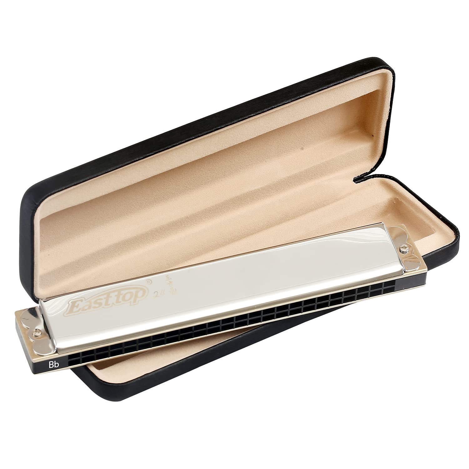 East Top 24 fori Tremolo Harmonica Key of B, armonica professionale per adulti, musicisti e studenti T2406
