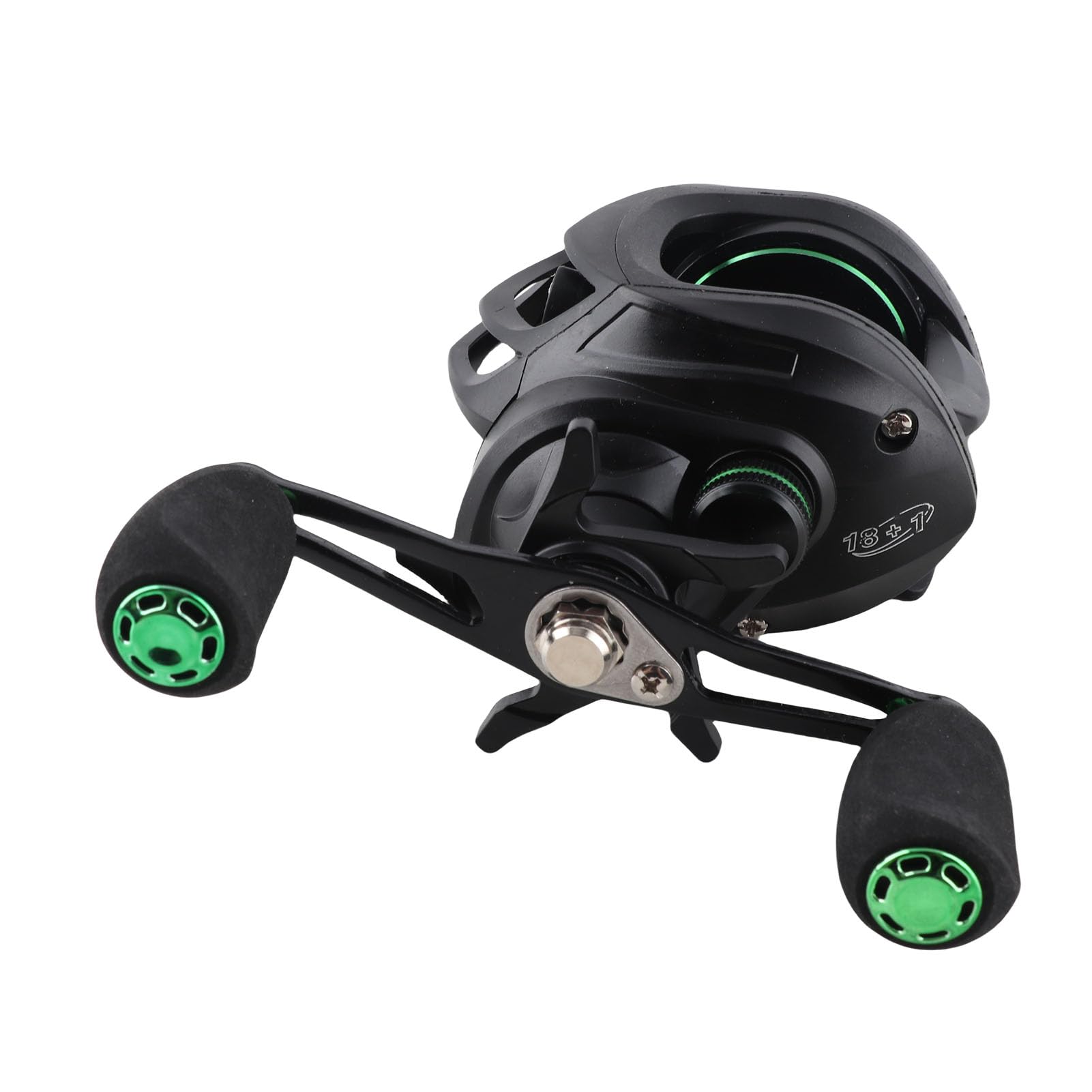 Carrete de Pesca, baitcasting Metal Duradero, Carrete Profesional con Accesorios EVA, Izquierda Derecha, for Pescadores Deportivos en río y mar
