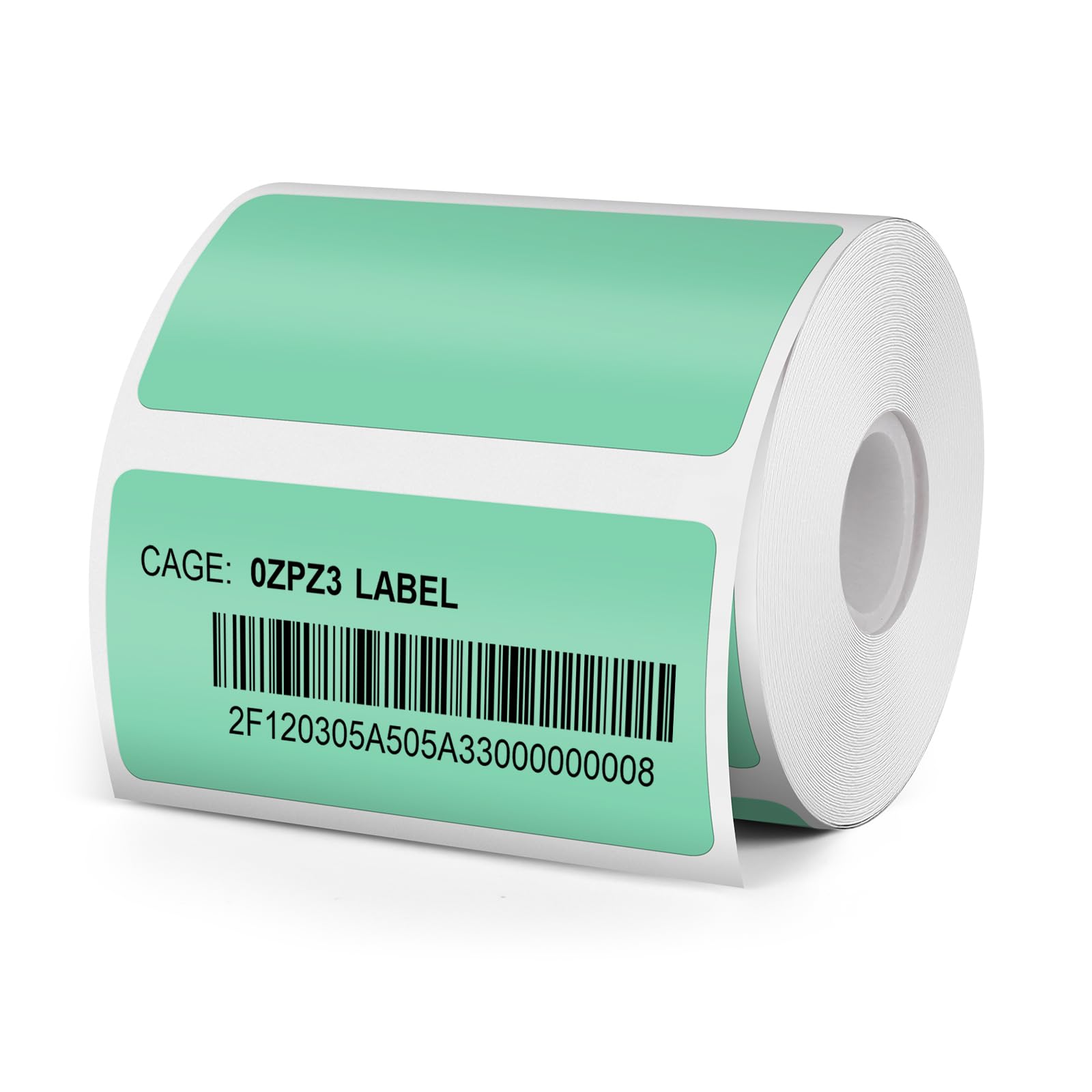 YIKIADA Etiquetas térmicas verdes, 25 x 50 mm, vinilo, autoadhesivas, rectangulares, impermeables, compatibles con M110/M220, 350 unidades