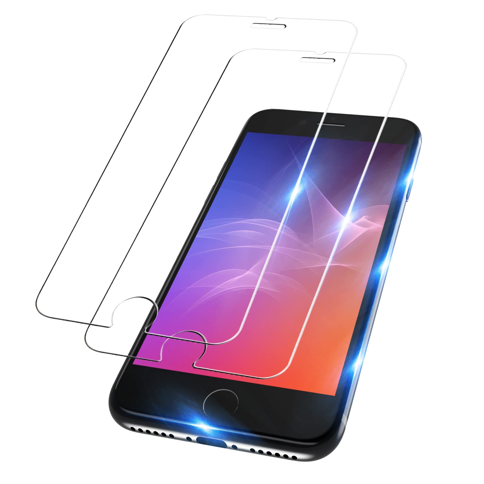 Amazon | MINIKA 対応 iphone7 ガラスフィルム iphone8保護フィルム  