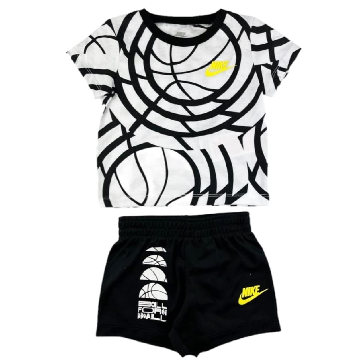Nike KOMPLETTE SOMMER B NSW CBB SHORT SET, Weiß, 3-4 Jahre