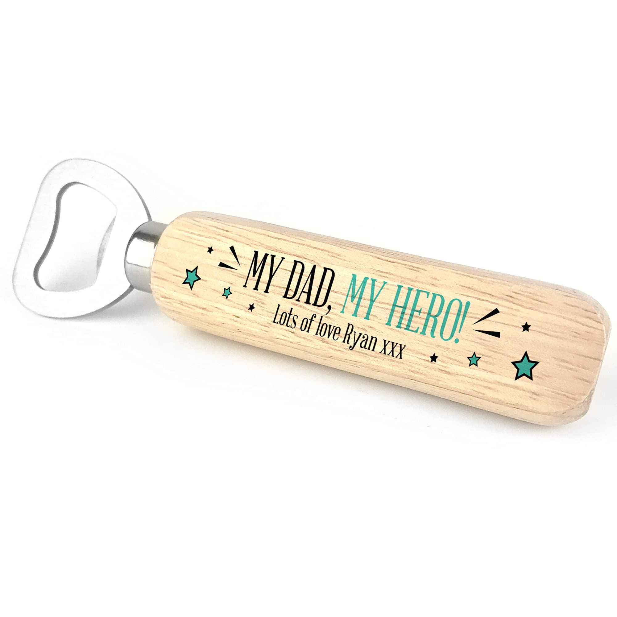 Red Ocean Personalised Bottle Opener Fathers Day Gift for Dad Birthday Gift for Dad Novelty Gift for Him