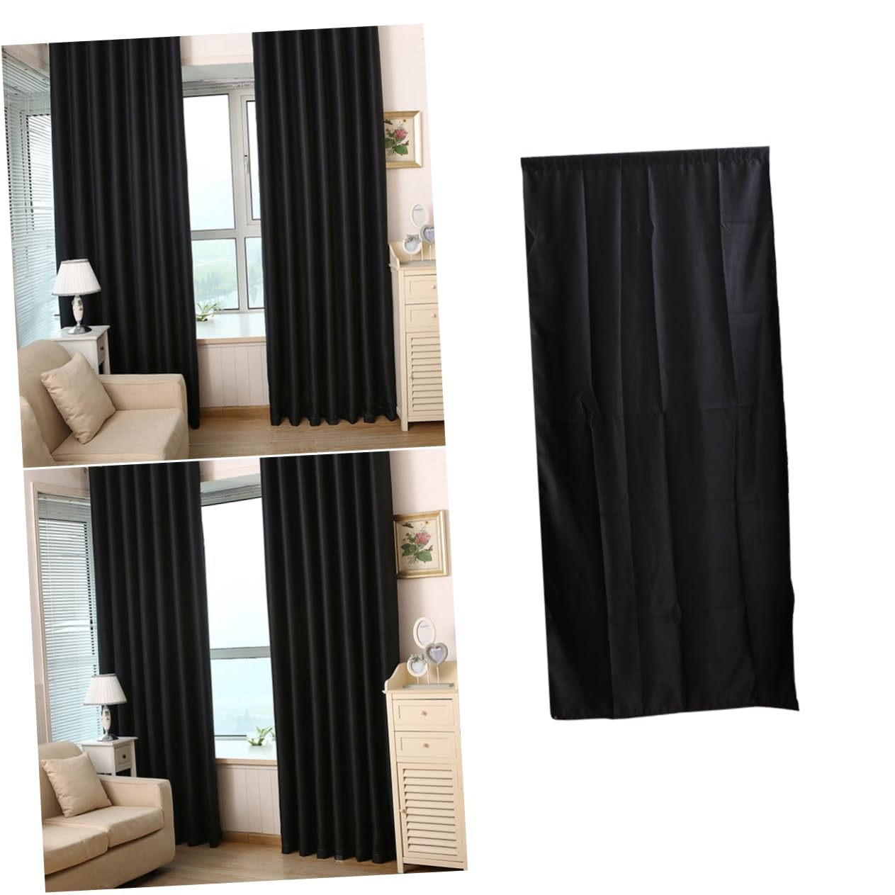 Rideaux occultants thermiques pour chambre à coucher au calme absolu