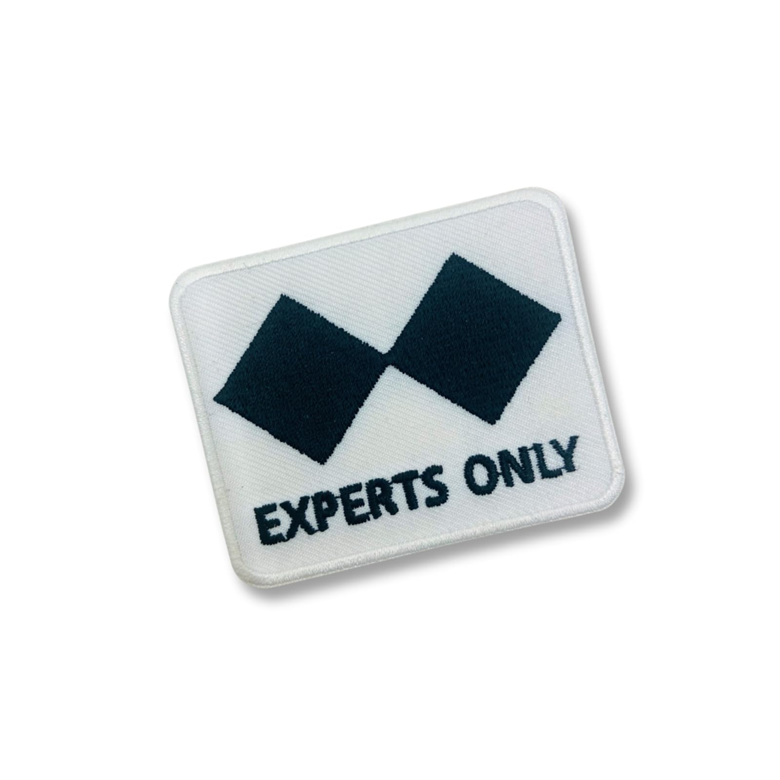 - Experts Only Ski Badge – Double Black Diamond Embroidered Badge - Patch Embroidered Patches for Clothes, Strong Adhesive Sticker Applique Embroidery Patches for Clothing, Fabric, Backpack, hat, DIY