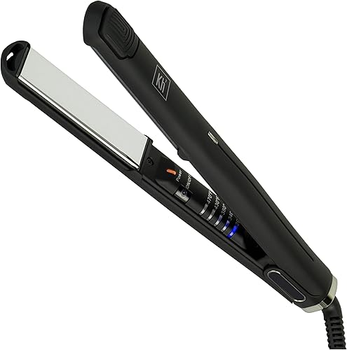 Plancha de titanio para alisar el cabello y rizador 2 en 1  Herramienta profesional de peinado para todo tipo de cabello  Control de encrespamiento,