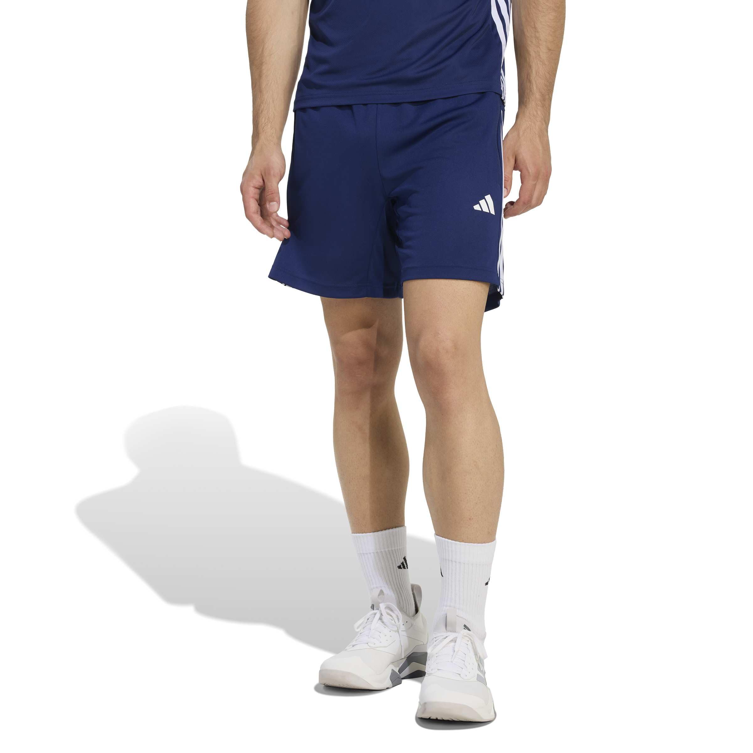 Adidas Workout Essentials Base 3-Stripes Pique Short 7inch - Pantalones Cortos Hombre