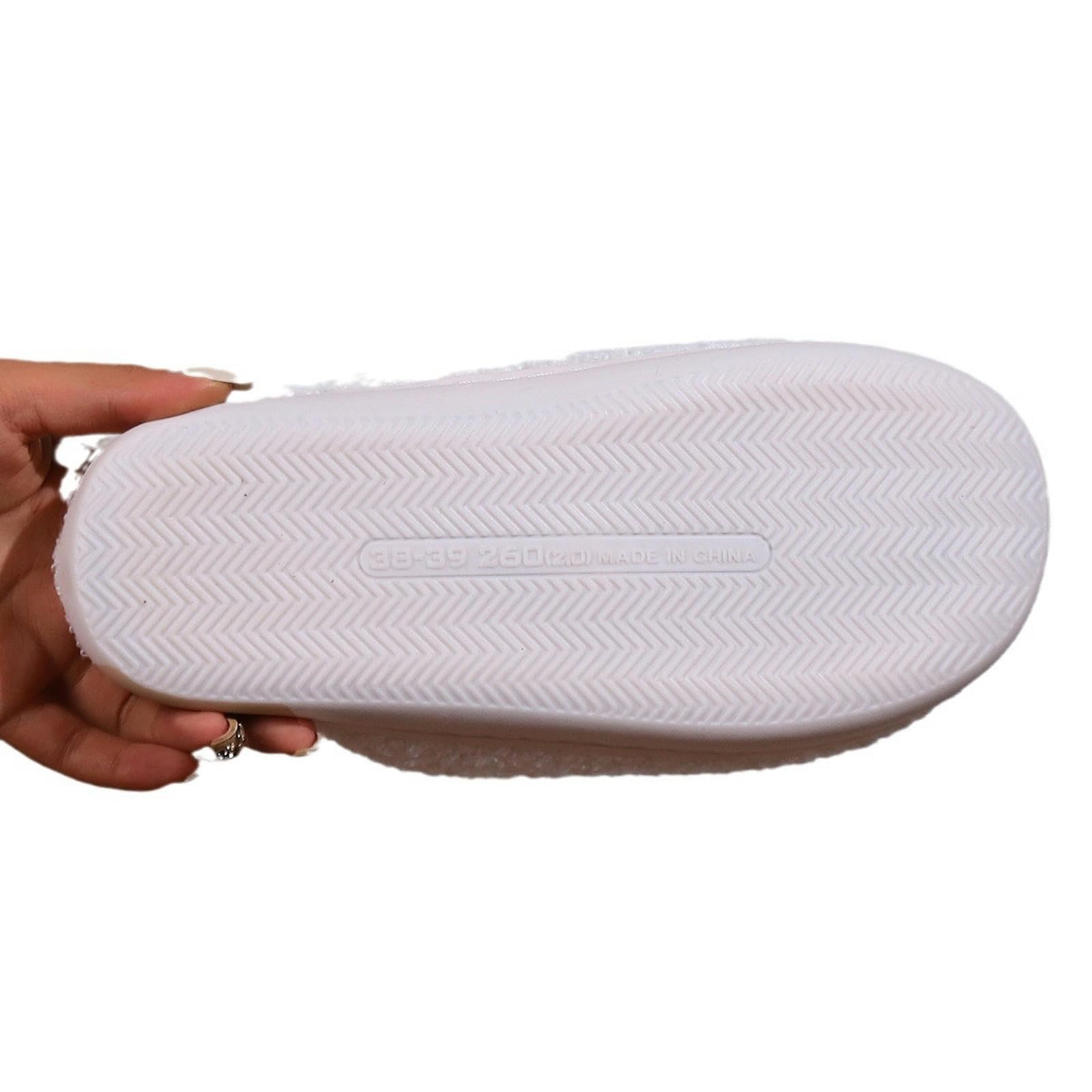 Pantofole Casa Simpatiche Pannelli di Cotone per Uomini per Uomini E Donne Coppie Calde Pantofole di Cotone Caldo-bianco-38-39