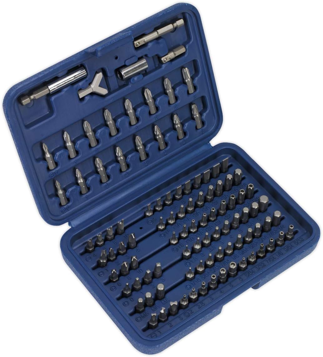 Sealey AK2100 100 Piece Power Tool/Security Bit Set, Silver