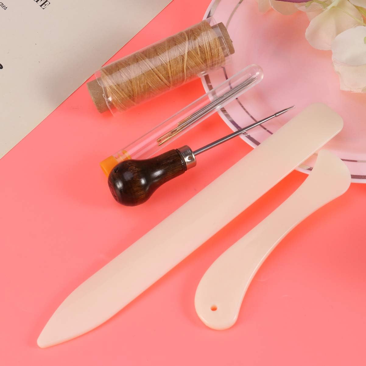 ULTNICE 11- Piece Bookbinding Tools Set Bookbinding Tools Kit Bookbinding Supplies Binding Starter Tools for Handmade DIY Books