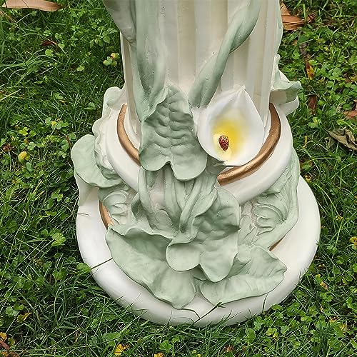 Housingod Flowers Roman Column Sculpture With Base Pillar Greek Column Large Size Statue Sculpture Pedestal Stand Holder For Indoor Outdoor Wedding Birthday Party Decor 30.3'' High #TOP5
