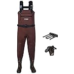 HISEA Neoprene Fishing Chest Waders for Men with Boots Cleated Bootfoot Waterproof Mens Womens Wader Fishing & Hunting Wader
