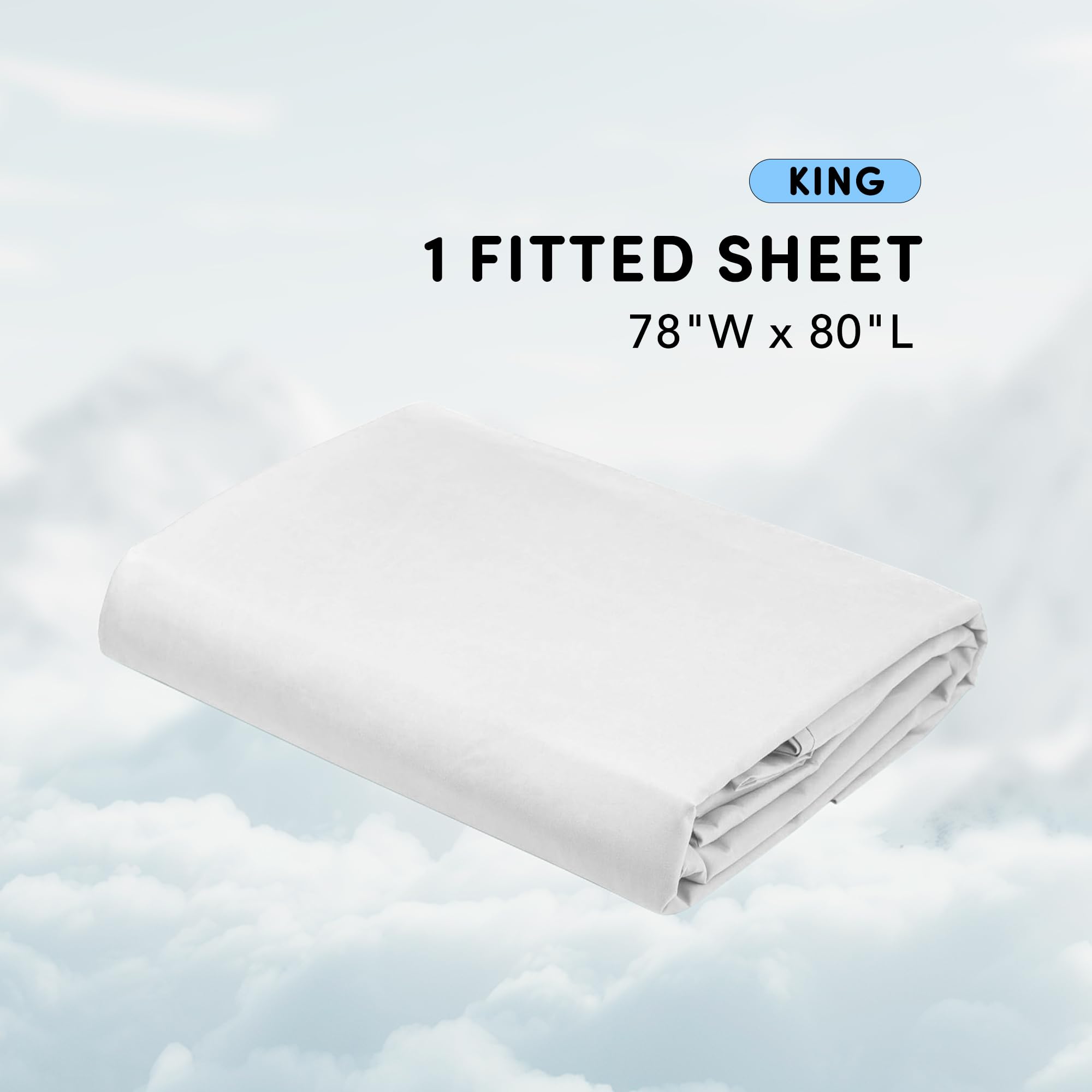 Comfort Spaces Coolmax Moisture Wicking Fitted Sheet ONLY Super Soft, Fade Resistant - Image 2