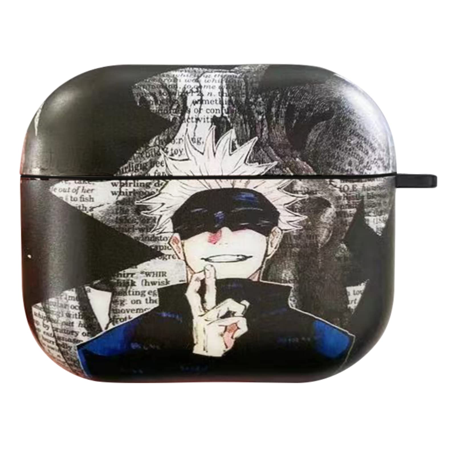 HENJI Case for Airpods 3rd Generation, Japanese Anime Cartoon Cover Cool Soft TPU Shell Earphone Protective Cases for Airpods 3 2021 Charging Box Covers (Gojo Satoru)