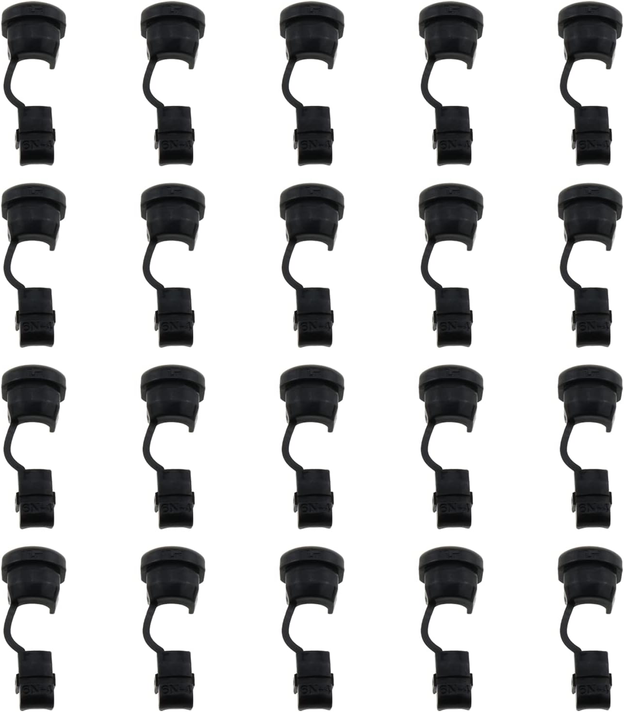 DGZZI 20pcs Wire Cover Black Round Electric Cable