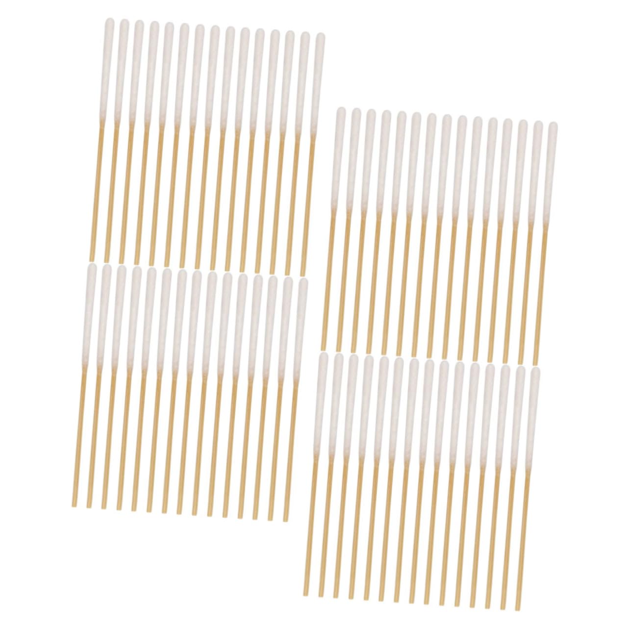 Ipetboom 60Pcs Disposable Cotton Swabs for Makeup Cleaning Soft Cotton Sticks for Ear Cleaning Efficient Household Beauty Use Non Shedding High Absorbency