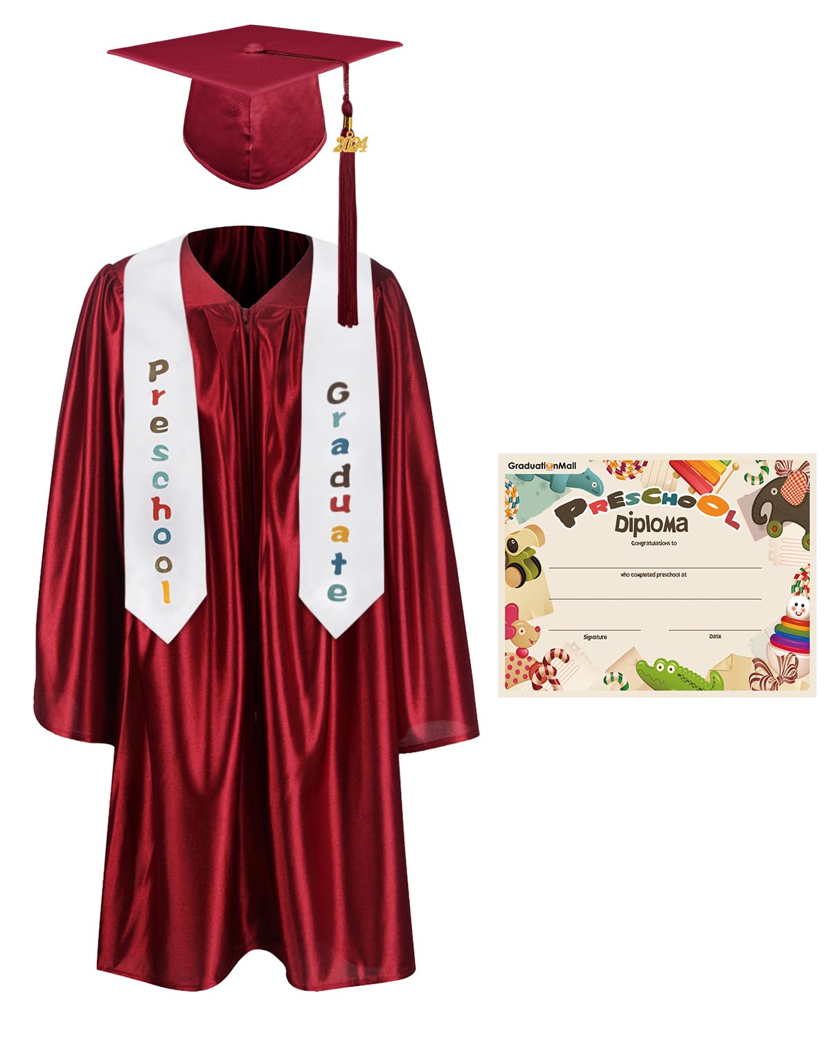 Robe De Graduation De Sortie D'usine Académique Avec La Robe De Graduation De Gl