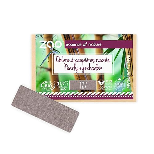 ZAO essence of nature - Recharge Ombre à paupières rectangle Nacrée 107 Brun gris - 1,3 gr