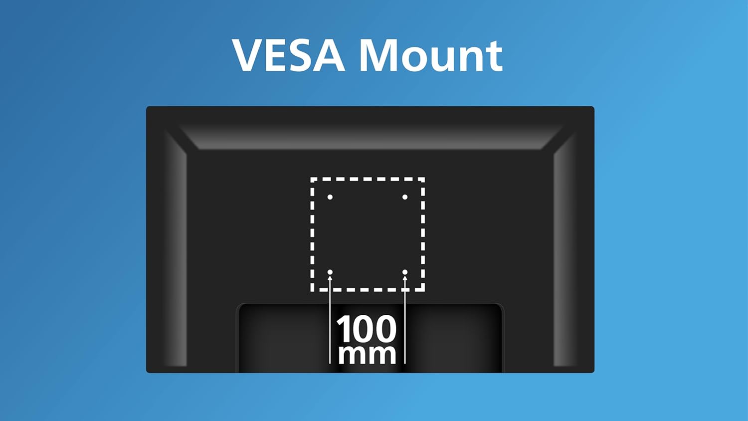 PHILIPS 271V8LB 27 Inch Gaming Monitor Full HD IPS (1920×1080) with 100Hz Refresh Rate, 4ms Response time, Flicker-Free, AMD FreeSync, Eye Care, Versatile for PC and Console, Vivid Colors, VESA Mount