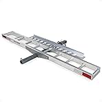 Black Widow Motorcycle Hitch Carrier with Loading Ramp Lightweight Aluminum 400 lb. Capacity Anti-Rattle Included Fits 2