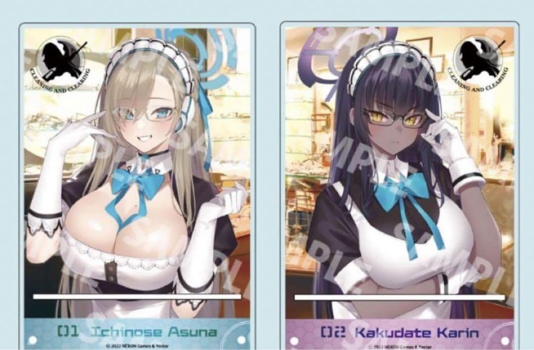 ブルーアーカイブ　カリン　眼鏡　眼鏡スタンド ブルーアーカイブ】コラボ眼鏡「アスナ・カリン モデル」予約