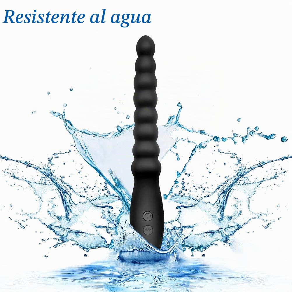SXOVO Vibrador anal, bolas anales, consolador anal, vibrador con 10 modos de vibración, estimulación del punto G, recargable, juguete sexual para hombres, mujeres, parejas