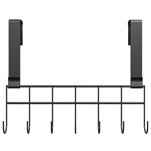 Appucoco Over The Door Hook Hanger, Hanging Organizer Rack Steel Door