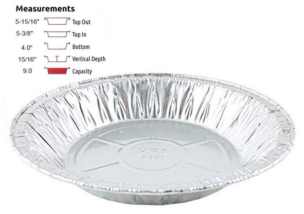 Handi-Foil 6" Aluminum Foil Pie Pan 50/Pk - Disposable Small Baking Tin Plate (Pack of 50)