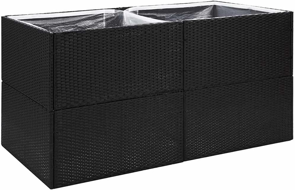 vidaXL Galvanized Iron Gabion Raised Bed - Durable and Weather-, Ideal for Garden Projects - 212.6"x19.7"x19.7" - Silver