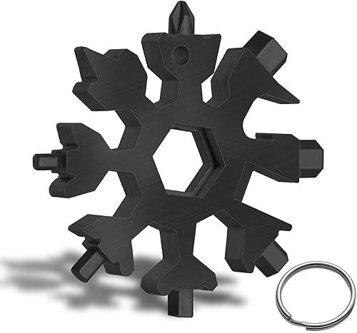 Multiherramienta de copo de nieve, herramienta de copo de nieve de acero inoxidable, herramienta de copo de nieve portátil, kit de destornillador