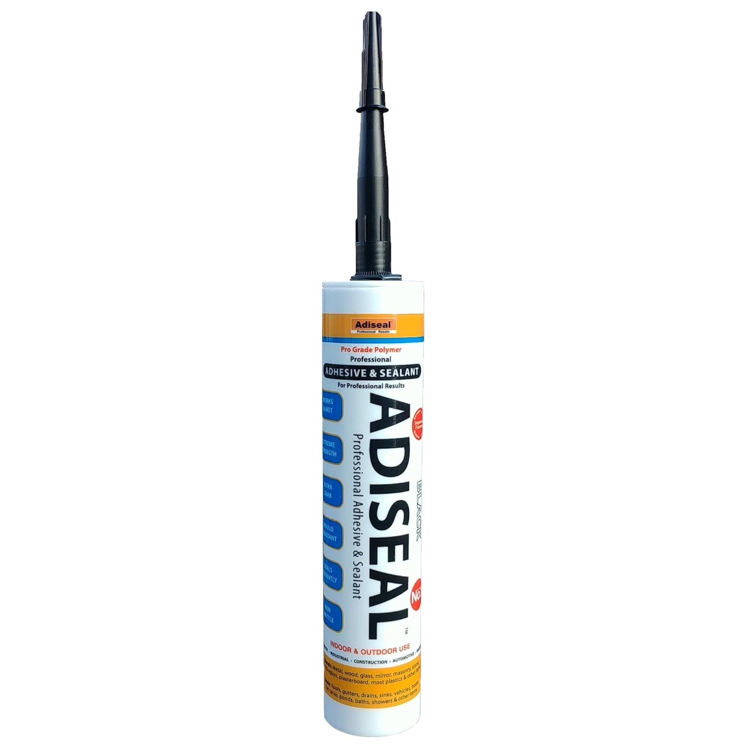 Adiseal Record Breaking Strongest Adhesive & Sealant 290ml Black