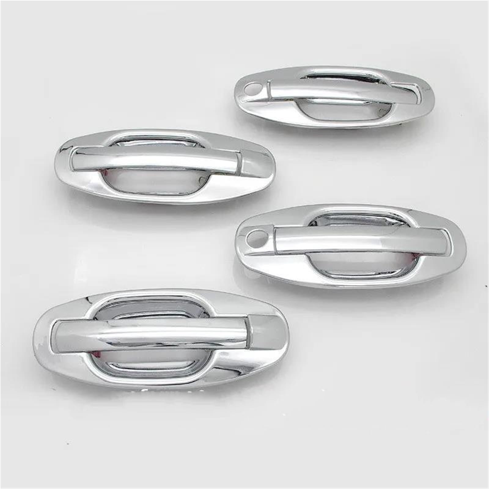 JTWMTY for Hyundai for Santa Fe 2001 2002 2003 2004 2005 2006 ABS Chrome Door Handle Covers Trim + Cup Bowl Sticker