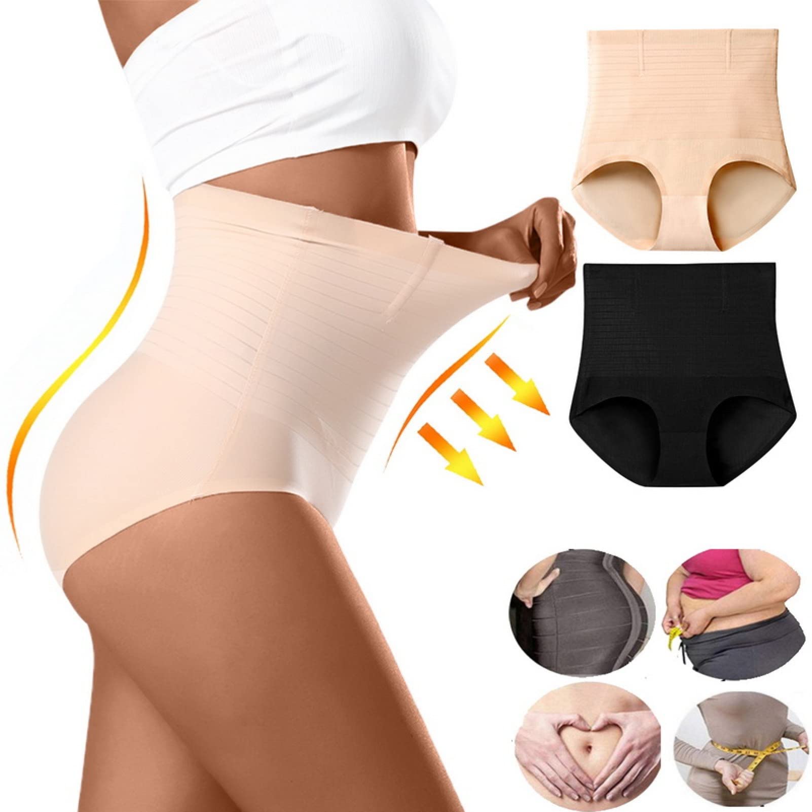 XANAYXWJ Hohe Taille Trainer Frauen Steuer Höschen Bauch Abnehmen Unterwäsche Gesäß Heber Körper Shapers Shapewear Modellierung Gurt