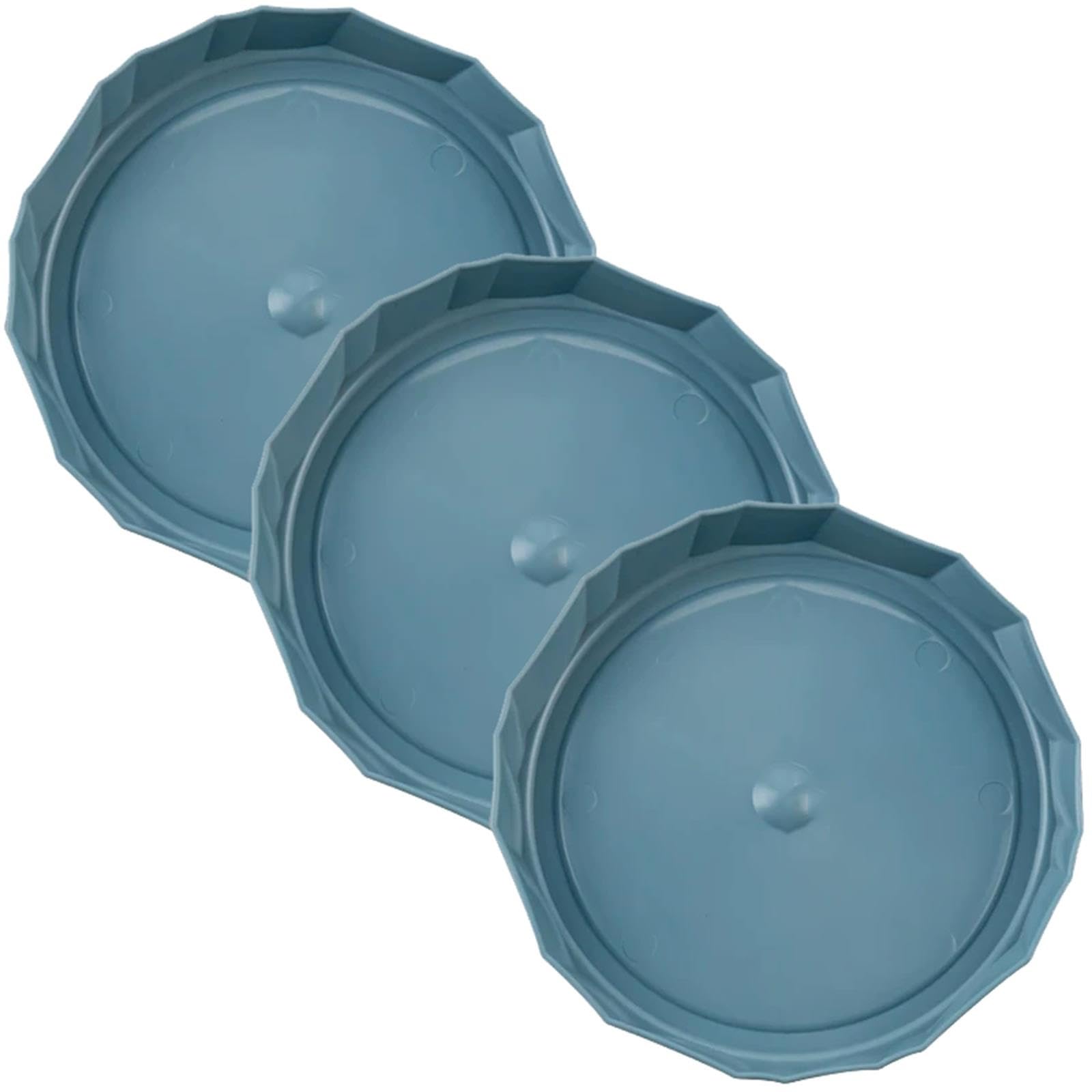 Zestaw Nowoczesnych Plastikowych Podstawek Pod Rośliny, 3 Szt