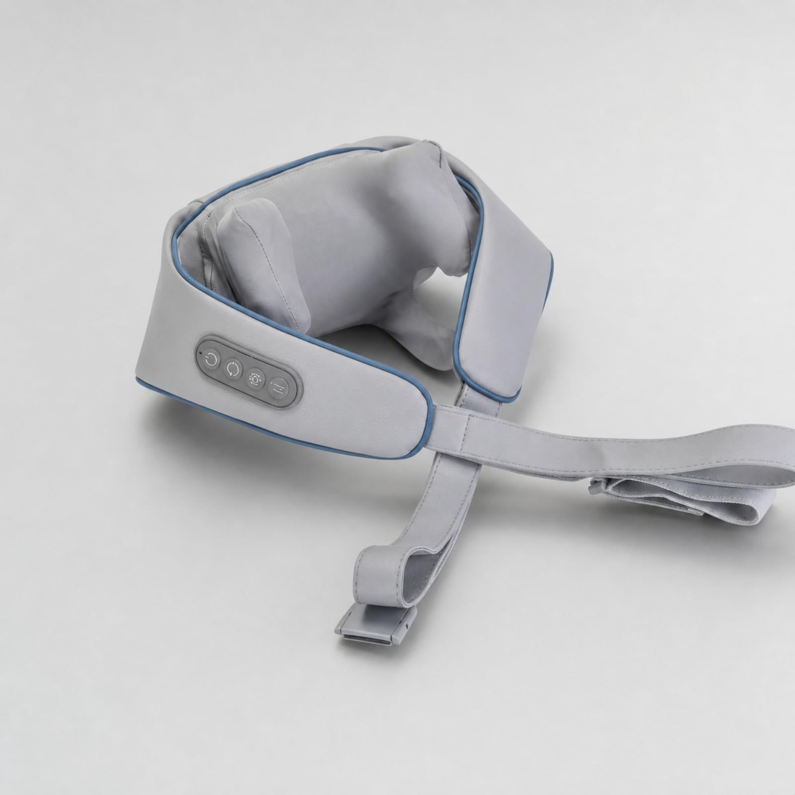 Almencla Massaggiat per Schiena Collo | Ergonomico, Massaggiat Cervicale con, Traspirante, Grigio, Motore Senza Spazzole