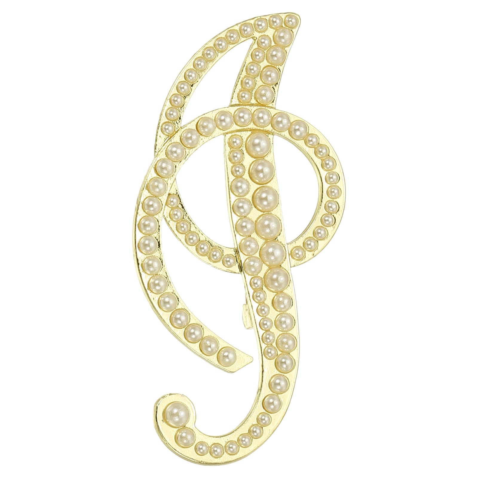 PATIKIL Letter Brooch Pins, Pearl Initial Alphabet Letter Lapel Badges Pin for Women Men Girl Wife Suits Clothes Dress Bouquet Coat Hat Bag Craft Party