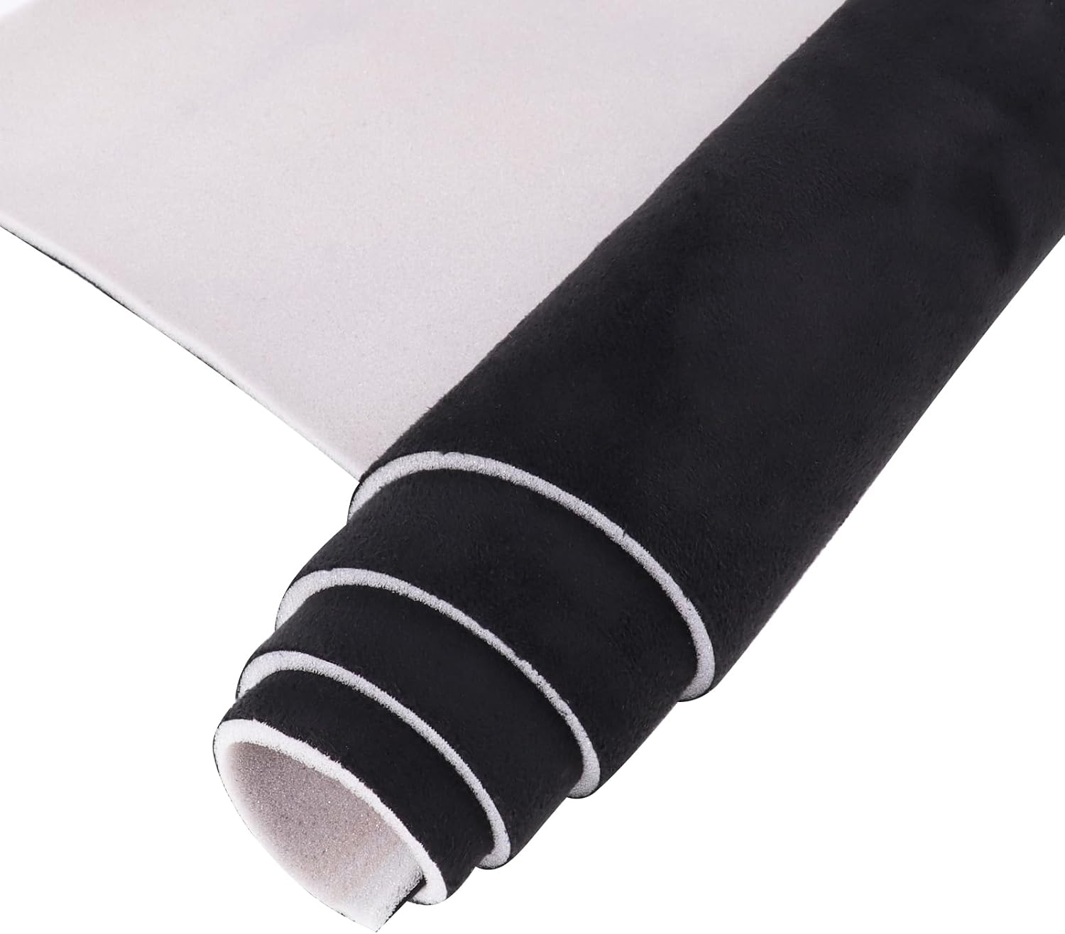 Suede Auto Headliner Fabric 40"x60" with Foam Backing Headliner Interior Repair Material, Mrico-Suede Car Roof Upholstery Fabric for Truck RV SUV Roof Replacement DIY Project Black