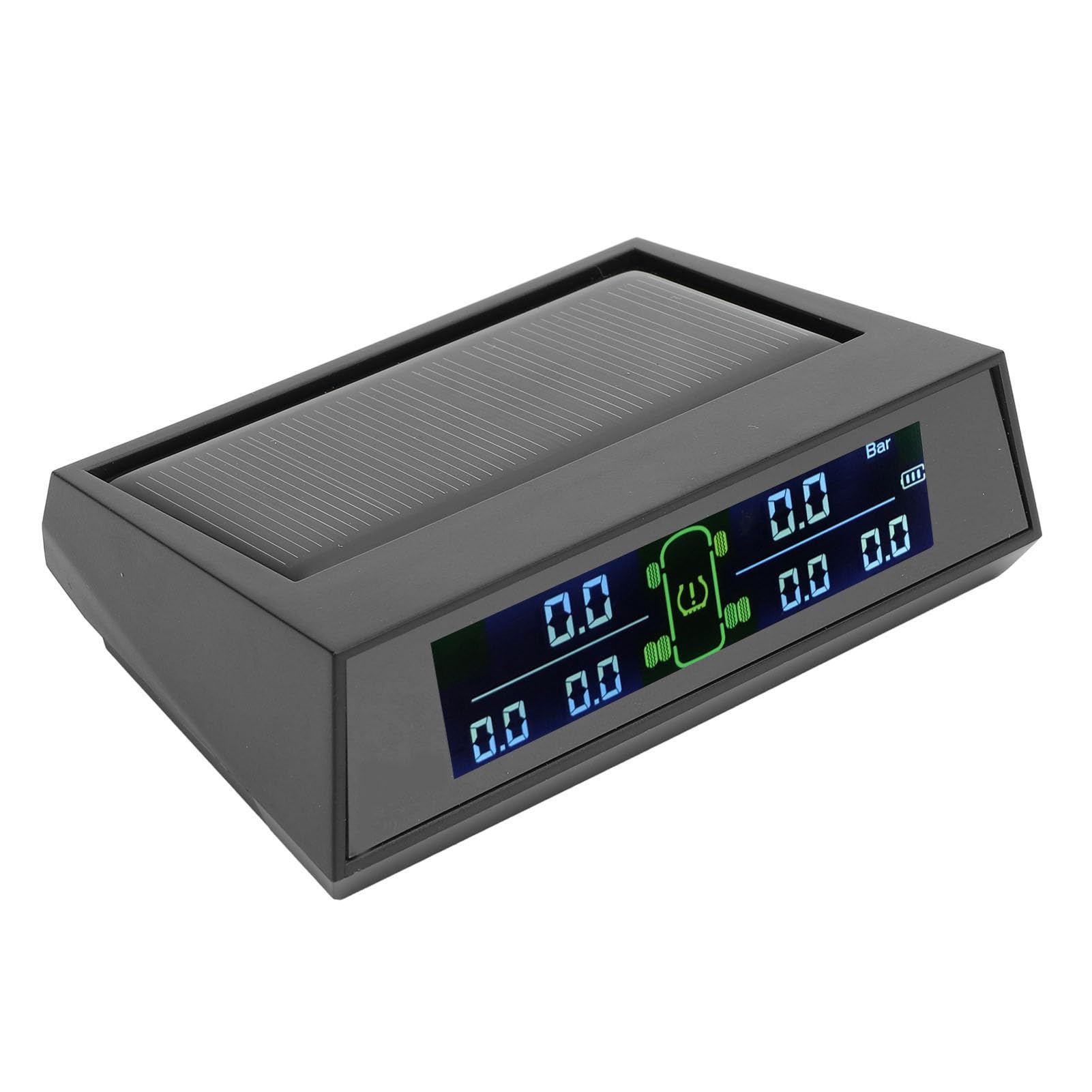 KIMISS di Monitoraggio della Pressione dei Pneumatici con Display LCD per Camion con Rimorchio per Auto e con 6 Sensori Esterni, Allarme di Sicurezza