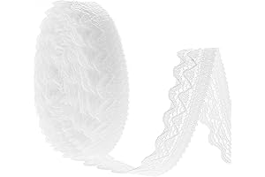 10 Yards White Ribbon Lace: Perfect for Any Craft or Decoration